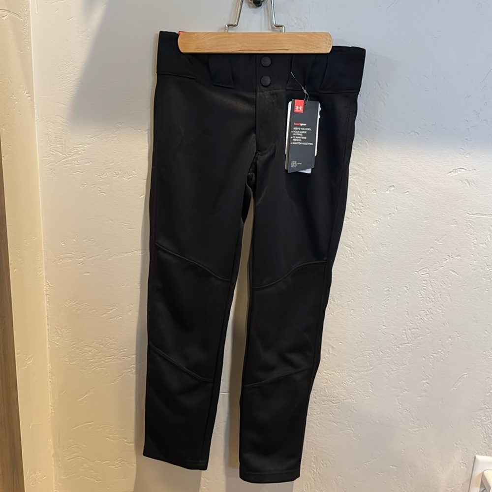 Youth extra small black baseball pants